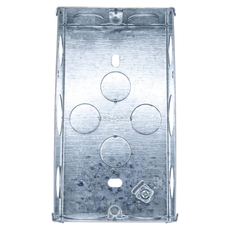 درافل صندوق توصيل كهربائي معدني مجلفن عميق من دورافيل (13 × 7 × 3.5 سم) - Image 3